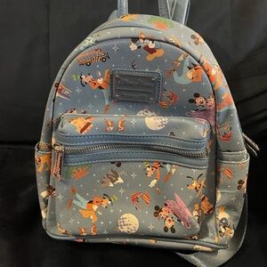 Disney Parks Loungefly Backpack Mickey & Friends Magic Kingdom Attractions